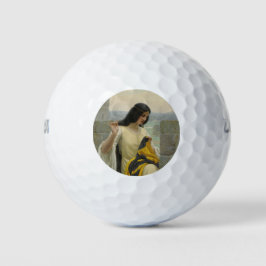 Het plaatsen van de Standaardvlag (middeleeuwse Vr Golfballen