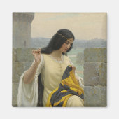 Het plaatsen van de Standaardvlag (middeleeuwse Vr Magneet (Voorkant)