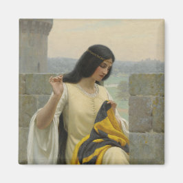 Het plaatsen van de Standaardvlag (middeleeuwse Vr Magneet