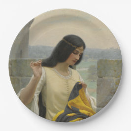 Het plaatsen van de Standaardvlag (middeleeuwse Vr Papieren Bordje