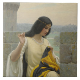 Het plaatsen van de Standaardvlag (middeleeuwse Vr Tegeltje