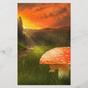 Het plaatsen van de Zon van de Autumn. Briefpapier