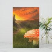 Het plaatsen van de Zon van de Autumn. Briefpapier (Staand voorkant)