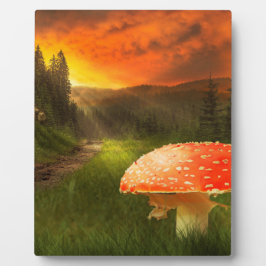 Het plaatsen van de Zon van de Autumn. Fotoplaat