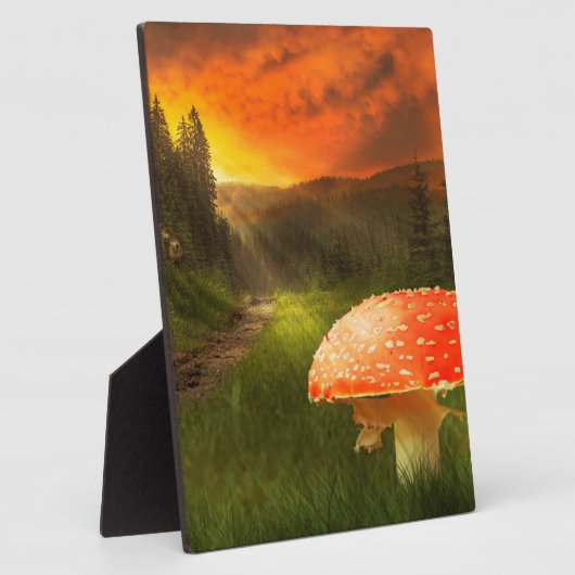 Het plaatsen van de Zon van de Autumn. Fotoplaat (Zijkant)