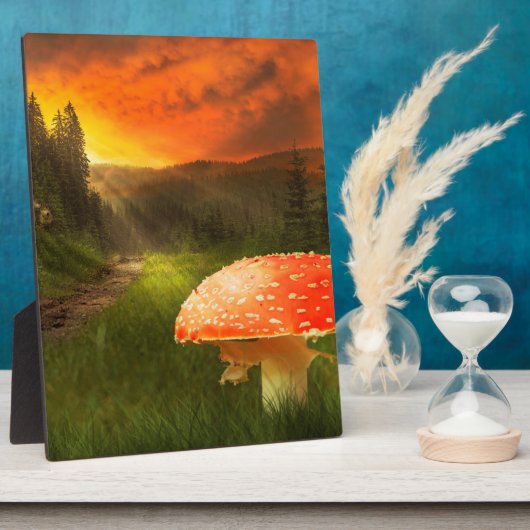 Het plaatsen van de Zon van de Autumn. Fotoplaat (Zijkant)