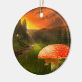 Het plaatsen van de Zon van de Autumn. Keramisch Ornament (Links)