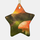 Het plaatsen van de Zon van de Autumn. Keramisch Ornament (Links)