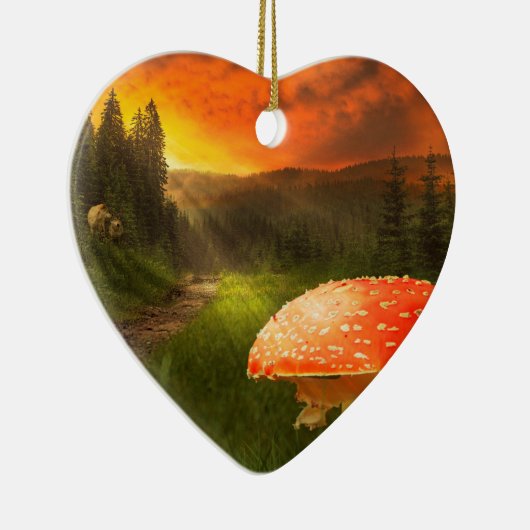 Het plaatsen van de Zon van de Autumn. Keramisch Ornament (Rechts)