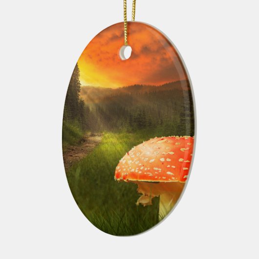 Het plaatsen van de Zon van de Autumn. Keramisch Ornament (Links)