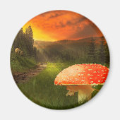 Het plaatsen van de Zon van de Autumn. Magneet (Voorkant)