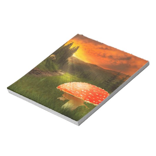 Het plaatsen van de Zon van de Autumn. Notitieblok (Linkerzijde)