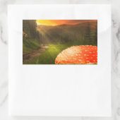 Het plaatsen van de Zon van de Autumn. Rechthoekige Sticker (Tas)