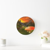 Het plaatsen van de Zon van de Autumn. Ronde Klok (Huis)