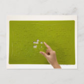 Het plaatsen van een raadselstuk briefkaart (Voorkant)