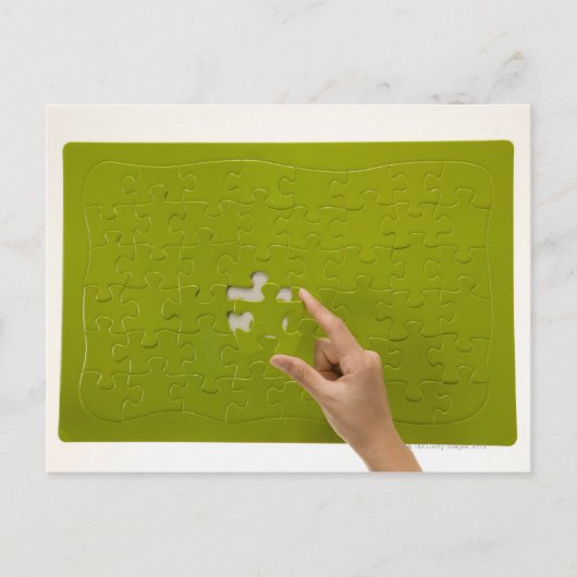 Het plaatsen van een raadselstuk briefkaart (Voorkant)