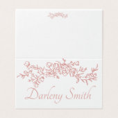 Het plaatsen van Kaart eenvoudige minimalist (Buitenkant ongevouwen)