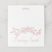 Het plaatsen van Kaart eenvoudige minimalist Plaatskaartje (Buitenkant ongevouwen)