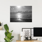 Het plaatsen van Zon over het Poster van de Oceaan (Thuiskantoor)