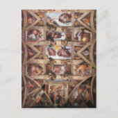 Het Plafond van de Kapel van Sistine Briefkaart (Voorkant)