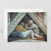 Het Plafond van Sistine Chapel: De voorouders van  Briefkaart (Voorkant / Achterkant)