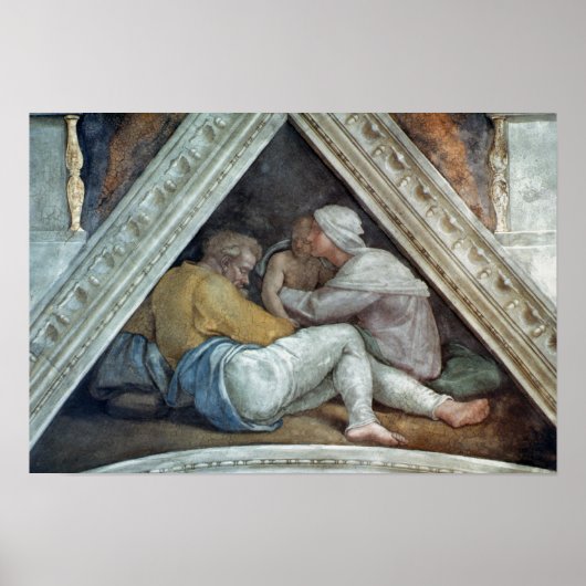 Het Plafond van Sistine Chapel: De voorouders van Poster (Voorkant)