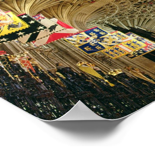 Het plafond van St. George's Chapel, Windsor Poster (Hoek)