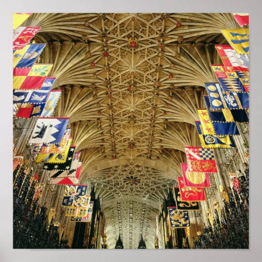 Het plafond van St. George's Chapel, Windsor Poster (Voorkant)