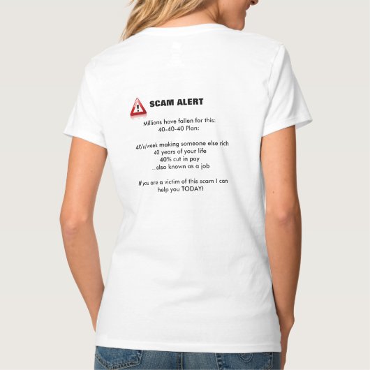 Het plan 40-40-40 t-shirt (Achterkant)