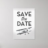 Het  plan Datum opslaan Canvas Afdruk (Voorkant)