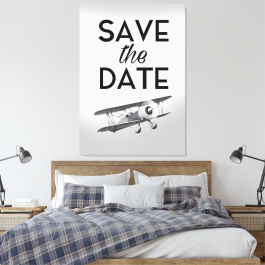 Het  plan Datum opslaan Canvas Afdruk (Insitu (Slaapkamer))