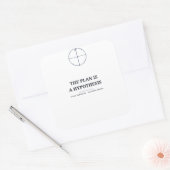 Het Plan Is Een Hypothese — Planner Sticker (Envelop)