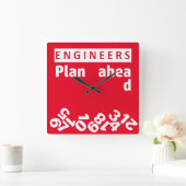 Het plan van de ingenieurs voor het Klok van de Mu (Huis)