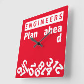 Het plan van de ingenieurs voor het Klok van de Mu (Hoek)