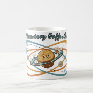 Het Planetaire Koffiepauze Retro Ruimtedesign Koffiemok