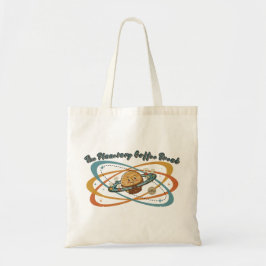 Het Planetaire Koffiepauze Retro Ruimtedesign Tote Bag