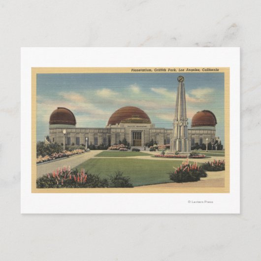 Het Planetarium in Griffith Park Briefkaart (Voorkant)