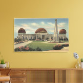 Het Planetarium in Griffith Park Canvas Afdruk (Insitu (Woonkamer))