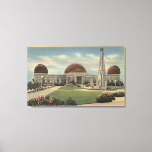Het Planetarium in Griffith Park Canvas Afdruk