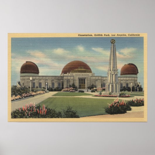 Het Planetarium in Griffith Park Poster (Voorkant)
