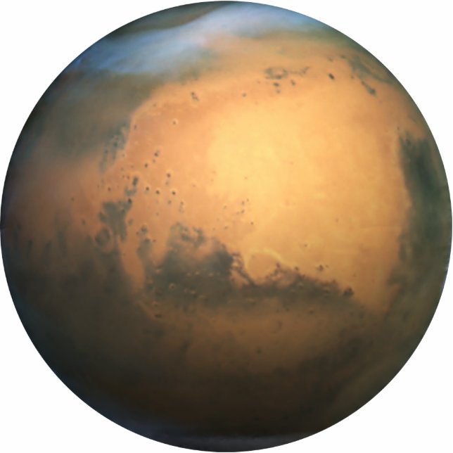 Het planetMars - 3D-effect Staand Fotobeeldje (Voorkant)