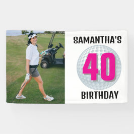 Het plannen van een LADY Golf Birthday Bash! Spandoek
