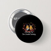 Het plannen van mijn niet bestaande bruiloft grapp ronde button 5,7 cm (Voorkant /achterkant)