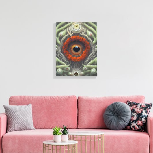 Het Plant Eyeball Canvas Afdruk (Insitu (Woonkamer))