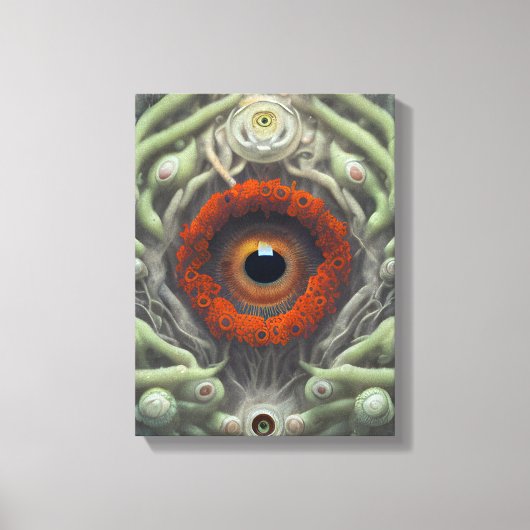 Het Plant Eyeball Canvas Afdruk (Voorkant)