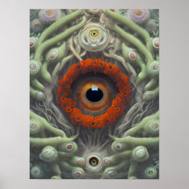 Het Plant Eyeball Poster