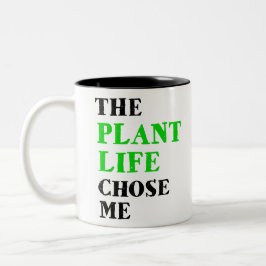 het plant leven koos me tweekleurige koffiemok