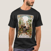Het Plant Lover Tarot Kaart Skeleton Tuinieren T-shirt (Voorkant)