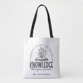 Het Plant van de leraar het kenniszaad Tote Bag (Voorkant)
