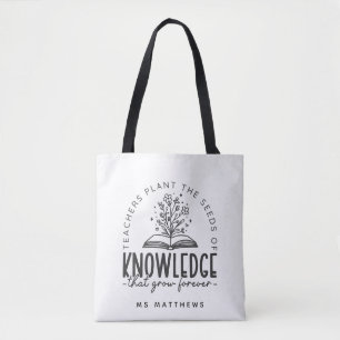 Het Plant van de leraar het kenniszaad Tote Bag